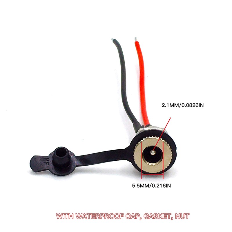 lkelyonewy Adaptador de conector hembra roscado de 5,5 x 2,1