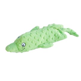 ZippyPaws Deluxe Water Bottle Crusherz - No Stuffing Plush Dog Toy (Dolphin)