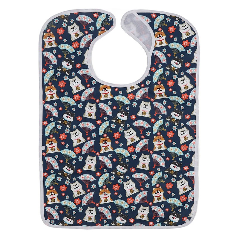 Eating Adults Bib Waterproof Reusable 3 Layers Washable Clothing Protector