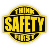 Unbranded/Generic 3pcs - Think Safety First Hard Hat Stickers Helmet