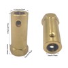 6 x Hex Coupling 7 mm Bore Motor Hex Brass