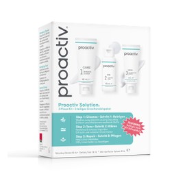 Proactiv Solution 30 Day Facial Cleansing 3-Step Routine, 1 x Cleanser 60 ml, 1 x Facial Toner 60 ml, 1 x Hydrator 30 ml (Pack of 1)