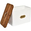 EMAX HOME Extra Large Space Saving Farmhouse Bread Box With