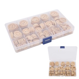 Botones de Madera, Botones de Costura de Madera, 3 Tamaños Diferentes para Niños, Decoración de Ropa para Niños para Manualidades DIY