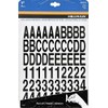 Hillman 847212 1-Inch Die-Cut Letters/Numbers Kit, Black