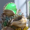GOSSI Themed Coral Shell Fountain Tabletop Home Décor Indoor Desktop