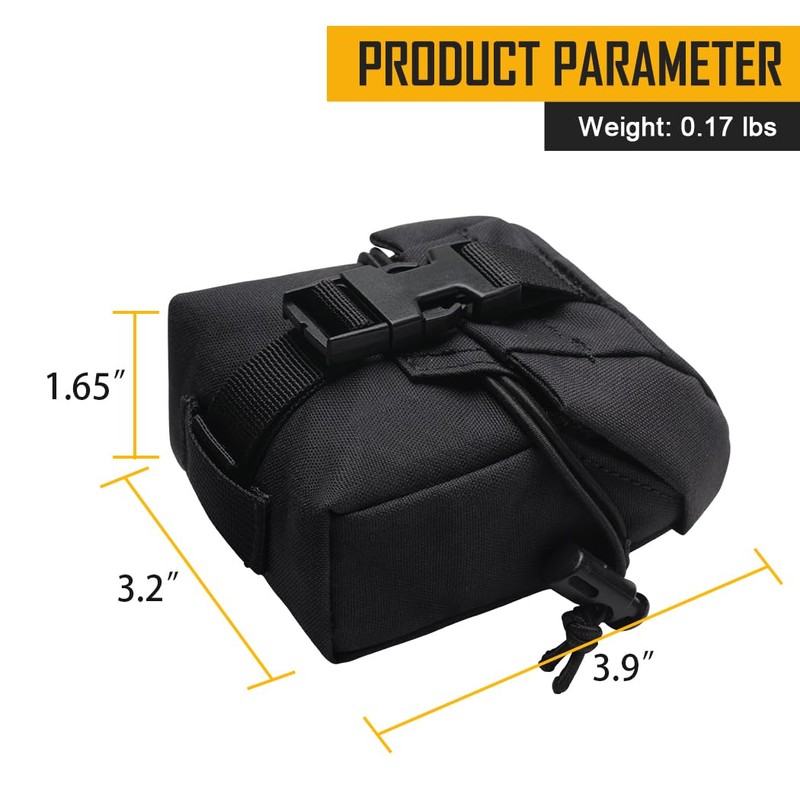 IDOGEAR Tactical Frag Grenade Pouch MOLLE Tool Pouch Ultility EDC