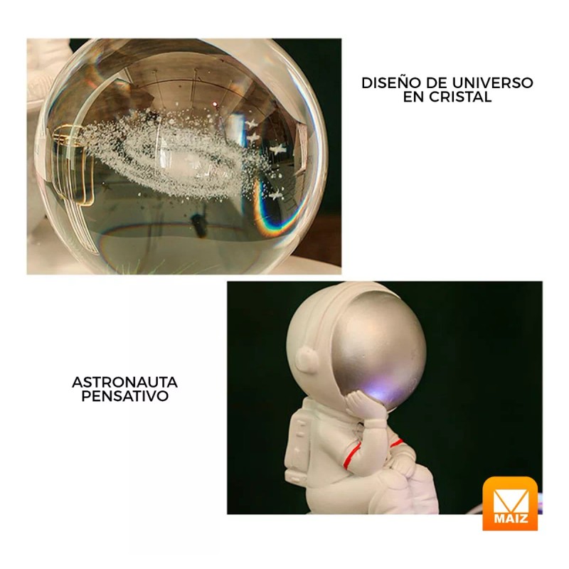 Maíz Lampara Astronauta Galaxia Led Escritorio Mesa Decoracion