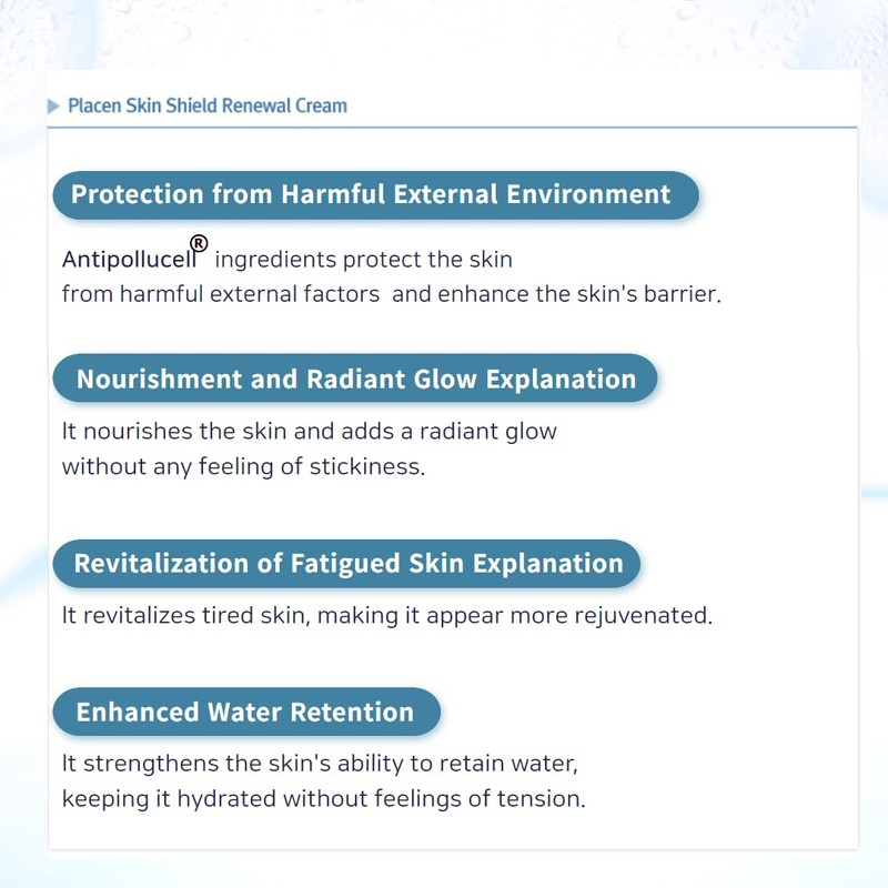 RENE CELL [Renecell] PLACEN SKIN SHIELD RENEWAL CREAM