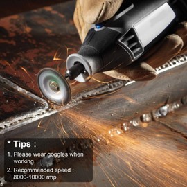 ANBOWEI Small Wire Brush Set, 45 Pieces Mini Steel Brushes, Cup Brushes, Brush Brushes, Disc Brushes, 3 Shapes, 15 Each with 3 mm Shank, Wire Brush for Dremel Multifunctional Tools Accessories