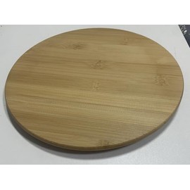 10 Inch Bamboo Wood Lazy Susan Organizer for Cabinet, Lazy Susan Spice Rack Turntable Organizer for Pantry, Dining Table, Kitchen, Countertop, Cupboard, Refrigerator, Home Decor