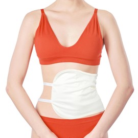 wegreeco Castor Oil Pack Wrap, Reusable Castor Oil Packs for Liver Stomach, Machine Washable Anti Oil Leak 1Pc with Adjustable Strap White (Oil Not Included)