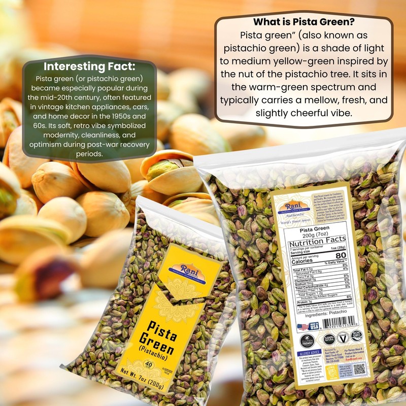 Rani Pista (Pistachio) Green 7oz (200g) ~ All Natural |