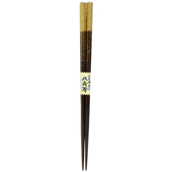 Kawai 102566 Chopsticks Dishwasher Safe Octagonal Chopsticks, Constellation, Black, 9.1 inches (23 cm)