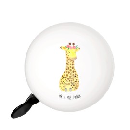 Mr. & Mrs. Panda XL Bicycle Bell Giraffe Flower Wreath - Gift, Sound, Large Bicycle Bells, Self-Love, Adventurer, Africa, Wild Animals