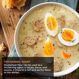 NY SPICE SHOP Buckwheat Flour - Kuttu Ka Atta - Finely Ground Raw Buckwheat Groats, Natural Fiber Source with High Protien Source, Diet Friendly – 1 Pound