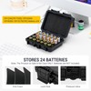 24 Slots CR2 CR123 CR123A Lithium Battery Organizer Case, IP67