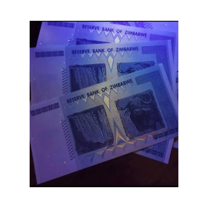Generic 100 Trillion commemorative paper, Uncirculated, Zimbabwe, blue/green, zim100000