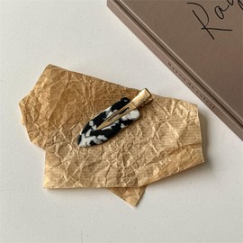 Guijinhao 4pcs Creaseless Hair Pins, No Crease Hair Clips for Makeup, No Bend Styling, Stylish Makeup Hair Clips Hair Styling Clips, Pin Curl Clips for Hair Bangs Waves (A57-4)