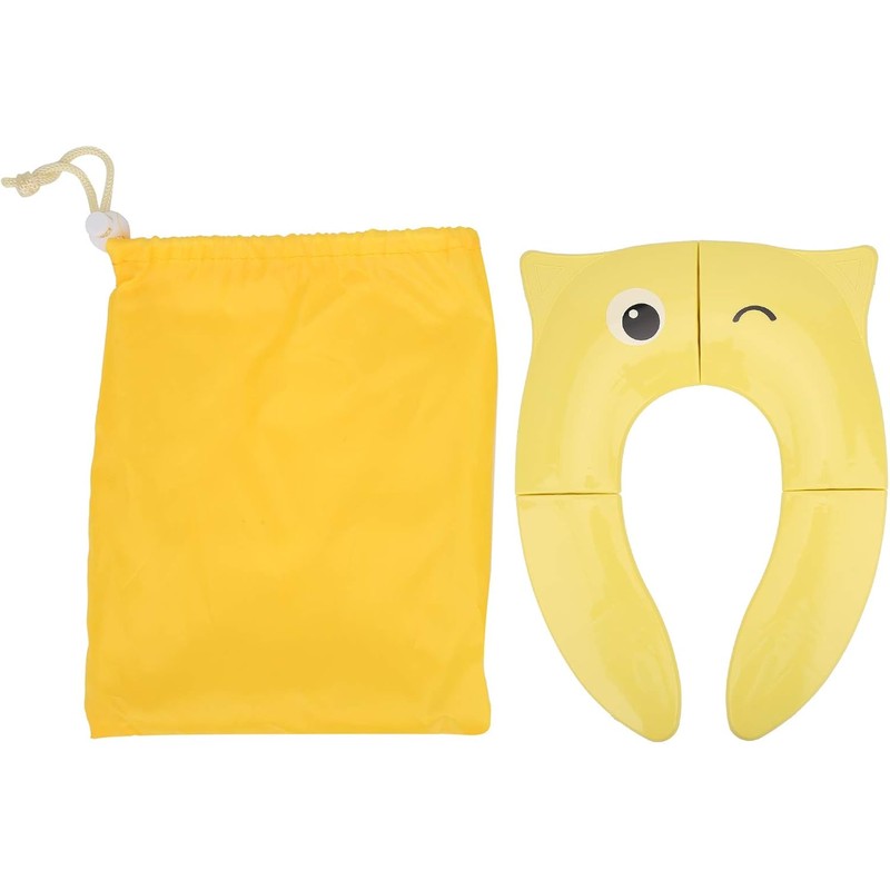 Cryfokt Cheerful Folding Potty Seat for Toddler Toilet Training with