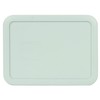 Pyrex 7210-PC 3 Cup Muddy Aqua Rectangle Plastic Food Storage