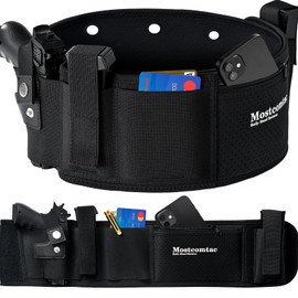 Mostcomtac Belly Band Holster for Men Women, Gun Holster for Comfortable Carry, Breathable Neoprene Concealed Carry Holster Fits Glock, Taurus, Ruger, Smith Wesson, and Most Pistols and Revolvers