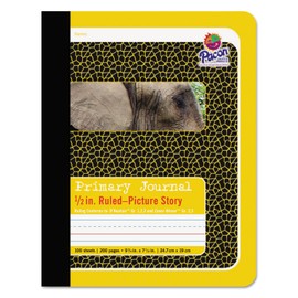 Pacon Composition Book, 9 3/4"X7 1/2", Picture Story, D'Nealian (Grades 1,2 & 3) Zaner-Bloser (Grades 2&3), 100 Sheets