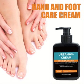 Yniquet 60% Urea Cream with 2% Salicylic Acid, Urea Cream 60 Percent for Feet & Hands, Maximum Strength Moisturizer for Rough, Dry, Thick & Cracked Skin, Callus Remover, Deep Hydration 5.07 oz