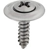 #6 X 5/8" Phillips Oval Head Sems Countersunk Washer Chrome