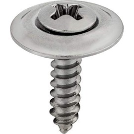 #6 X 5/8" Phillips Oval Head Sems Countersunk Washer Chrome