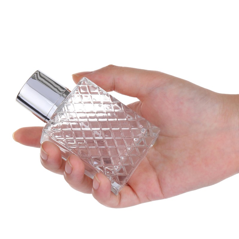 Enslz 50ML /1.7OZ Transparent Atomizer Spray Refillable Perfume Bottle, Portable