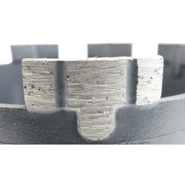 Trenion, T Core Drill Bits 1-3/8 Inch Advanced Technology on Diamond T Shape Segments for Hard Stone Concrete Marble Granite Brick for Dry Wet Drill Hole Saws 5/8"-11 Thread