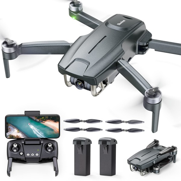 Bwine F7MINI Drones with Camera for Adults 4K 60Mins Flight Time,5GHz WiFi Transmission, GPS Auto Return, Follow Me, Waypoints, Circle Fly, Beginner Mode, Less Than 250G, Customized Carrying Case,2 Batteries+2 Sets of Propellers