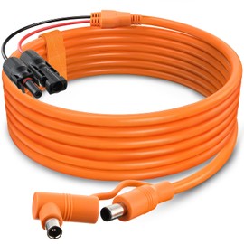 Tellingyou Solar Connector to DC 8mm Adapter Cable, 8.2 ft 14AWG Solar Panel Cable with DC8020/7909, Compatible with Jackery Explorer 160 240 500 1000, Compatible with BLUETTI Portable Power Station