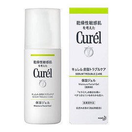 Kao Curel Sebum Trouble Care Moisturizing Gel, 4.1 fl oz (120 ml) x 4 Pieces