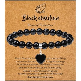 YANCHUN Crystal Bracelet Pearl Bracelet Pearl Bracelets for Women Pearl Bracelets for Women Women's Bracelets Healing Crystal Bracelet for Women Gemstone Bead Bracelet Jewellery Gifts for Her, Metal,