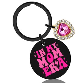UIWIHHP Mom Gifts from Daughter Son Cute Mama Keychain Gifts for Mom Valentines Day Gifts for Moms Unique Birthday Mothers Day Gifts Best Mom Ever Gifts In My Girl Boy Mom Era Keyring