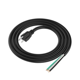 6ft 12 Gauge 3 Prong Replacement Power Supply Cable Cord - Heavy Duty Power Cord for Power Tools, Grinder and Dishwashers, Male-to-Male Appliance Electrical Cord, 110V 115V 120V Pigtail