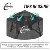 Kipiea Fire Pit Covers Round Outdoor Waterproof Fire Bowl Cover