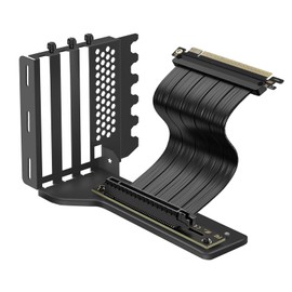 BTBcoin Vertical GPU Mount with PCIE 4.0 Riser Cable 200mm, Graphics Card Holder Bracket Kit for ATX Case, GPU Support Stand with High Speed Gen4 Extension, Compatible RTX 4090/4080/4070 AMD RX 7900