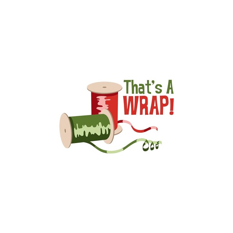 CafePress Thats A WRAP Sticker Rectangle Bumper Sticker Car Decal