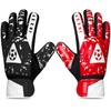 Jazzy Sports Contrast Goalkeeper Gloves, Soccer Goalie Gloves for Kids