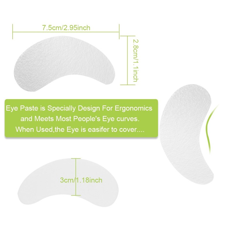 Qleng Eye Pads Lash Extensions Kit, 110 Pairs Hydrogel Patch
