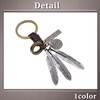 One Limitation AN161 Keyring, Key Ring, Charm, Retro, Leather, Wolf,