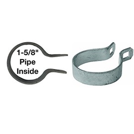 1-5/8" Brace Band for Chain Link Fence - Use for 1-5/8" Outside Diameter Post/Pipe - Galvanized Chain Link Brace Band