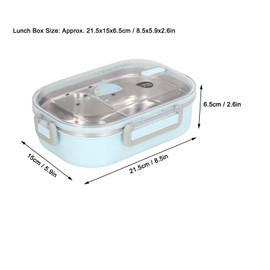 Stainless Steel Lunch Box With Leak Proof Cover, 304 Stainless Steel Lunch Box for Kids and Adults, Japanese Style Insulated Lunch Container for School, Travel, Park