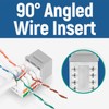Everest Media Solutions 90° Angled CAT6 Keystone Jack in Grey