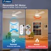 Amico Ceiling Fans with Lights, 42 inch Low Profile Ceiling