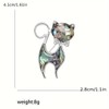 Fashion Temperament Natural Abalone Shell Cat Brooch for Women Corsage