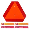2 Pack Slow Moving Vehicle Sign Safety Triangle Road Sign